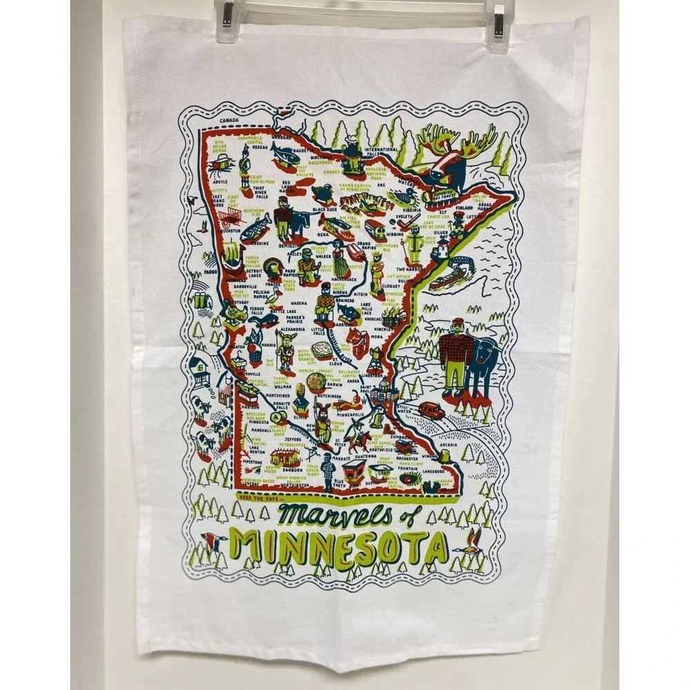 100% Cotton Kitchen Towel Marvels Minnesota‎ State Keep the Faye brand 17